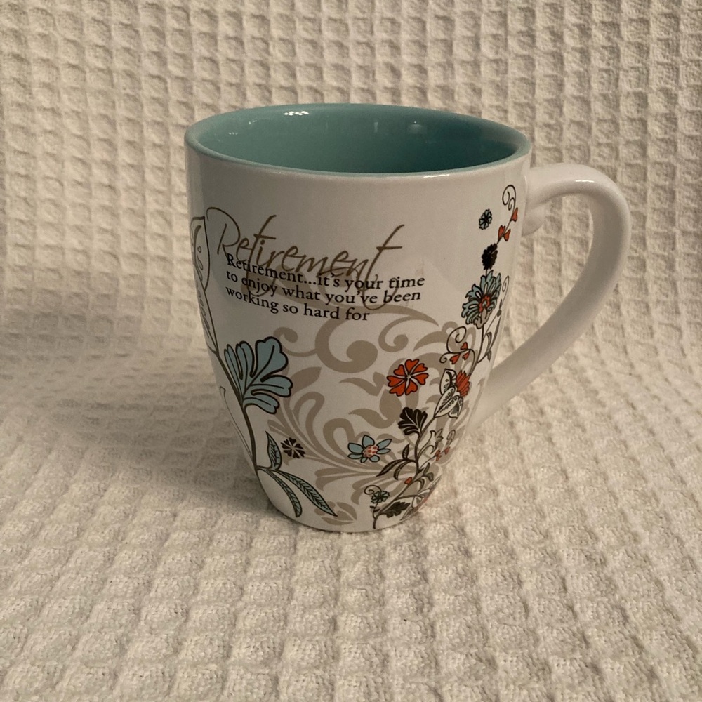 Mark My Words Retirement Floral Mug